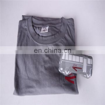 100% cotton t shirts compressed with round shape for gift promotional