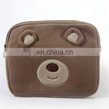 China nanjing ITCI factory custom cheap cute gray bear plush computer bag