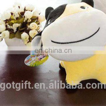 Cheap Custom Cute Cow Small Plush Toy for Gift photo-3