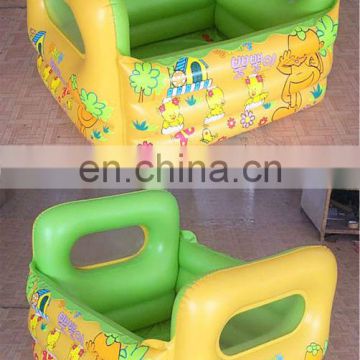 children inflatable square bath tube with handles