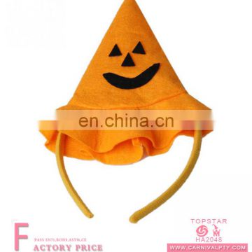 Pimpkin face pattern plush halloween party accessories headdress