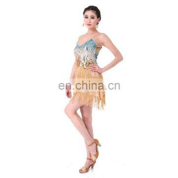 BestDance cheap latin dancing costumes salsa dance dress sequin latin dance dress OEM