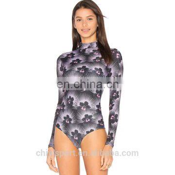 2017 hot selling spandex lycra rash guards wholesale rashguards with back zipper