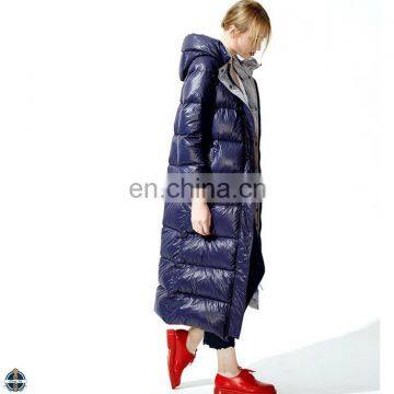 T-WJ020 Top Level Wholesale Winter Coat Long Sleeve Hooded Straight Jacket