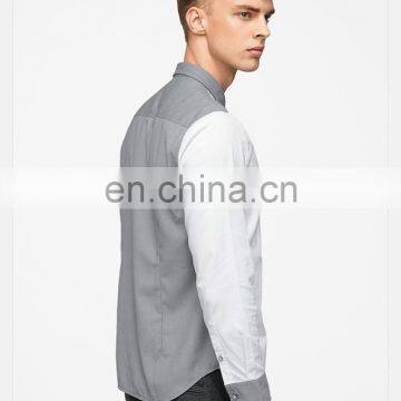 T-MSS547 China Clothing Factory Two Tone Latest Shirts for Men Pictures photo-2