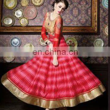 Party wear red elegant suit with mirror work for girls and woman