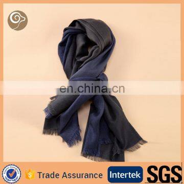 men's wholesale luxurious quality navy cashmere scarf