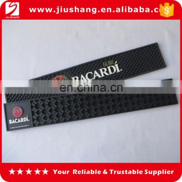 bacardi embossed branded pvc bar mats with free sample