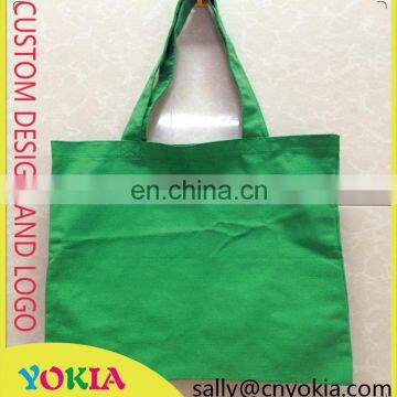 Well Designed customized dark green cotton canvas bag