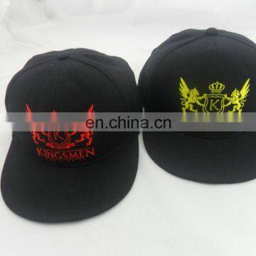 Normal Bill Custom Acrylic Wool Black Youth Snapback 2017 photo-5