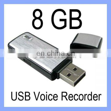 Mini USB Drive Flash Memory Stick 8GB Digital Voice Recorder USB Dictaphone