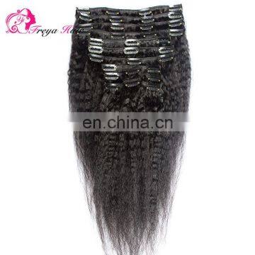 Clip in Human Hair Extensions Kinky Curl Mongolian Kinky Curly Hair photo-6