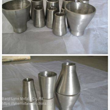 Supplier Titanium GR2 /gr12 Eccentric reducer  and tee