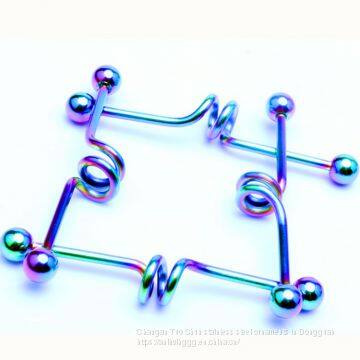 18 Year New Two Circles Ear Scraper Earrings, Foreign Trade Accessories Factory Direct Sales Wholesale Body Piercing photo-2