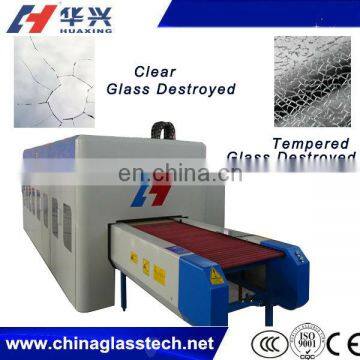 CE approved rubber covered rollers HPW-H flat mini tempering furnace