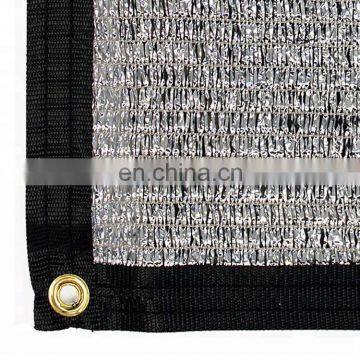 uv blocked heat control greenhouse roof top tent silver shade cloth net Aluminum reflective shade fabric