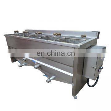 three fry basket french fries blanching machine