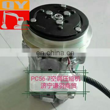 genuine and China Made excavator PC200-7 air conditioner compressor 20Y-979-6121