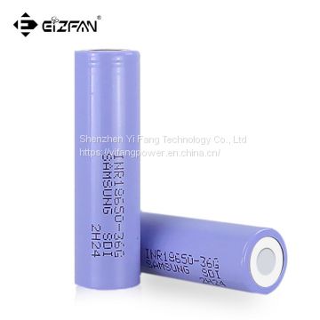 Samsung INR 18650 36G 3600mAh 10A battery for ebike battery pack