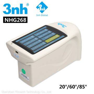 3NH 20°/60°/85° Smart Gloss Meter Touch-screen Tri Angles High accurate Luster Meter for Marble Plastic Metal