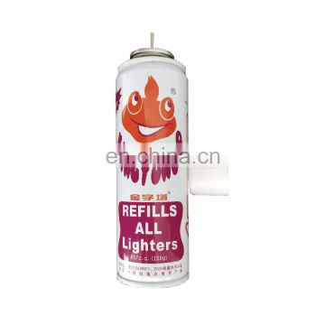 gas refill for lighter adaptar 150g and custom lighters gas