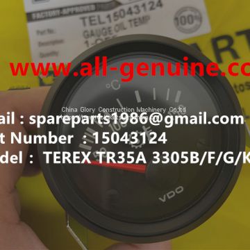 TEREX 15043124 GAUGE TEMPERATURE TR35A 3305B 3305K 3305F 3305G OFF HIGHWAY RIGID DUMP TRUCK MINING HAULER TRANSMISSION