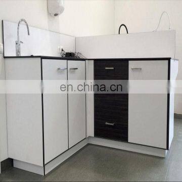 Directly manufacture excellent quality competitive price steel wood furniture / wall bench with lab storage cabinets