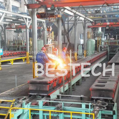 Automatic Horizontal Parting Flaskless Clay Sand Casting Molding Machine for Making Cast Iron photo-5