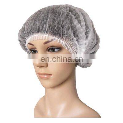 Wholesale Disposable Nonwoven Mob Covers Nurse Strip Clip Bouffant Capping for Nurse Medical Head Cap