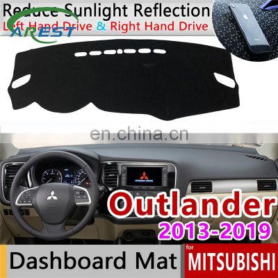 for Mitsubishi Outlander 2013 2014 2015 2016 2017 2018 2019 3rd Gen Anti-Slip Mat Dashboard Cover Sunshade Dashmat Accessories