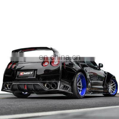 Body Kit for Nissan Gtr R35 Front Bumper Rear Bumper Wide Flare Carbon Fiber Rear Diffuser Side Skirts Bonnet Trunk Spoiler photo-4
