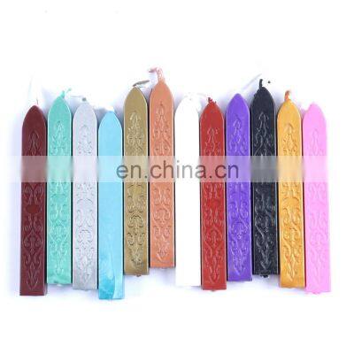 12 colors New Traditional Cord Wick Vintage Sealing Wax Sticks For Postage Color Choose Best Promotion