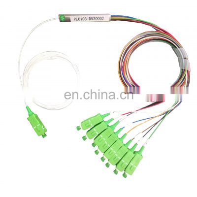 SC APC 1*2 1*4 1*8 1*16 PLC Fiber optical splitter single mode with SC APC connector FTTH fbt splitter ftth