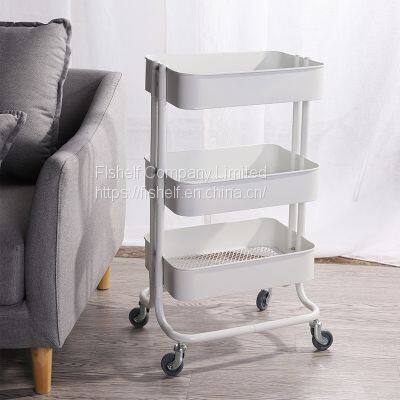 Household Home Kitchen Living Room Trolley Cart Storage Shelf