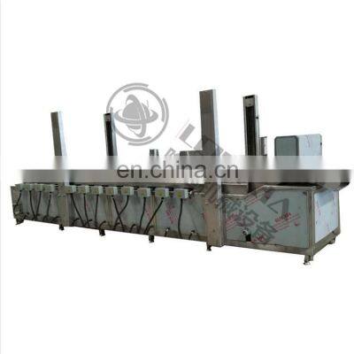 Stainless Steel Semi-Automatic Small Scale Frozen Potato Chips Making Machine Fryer French Fries Production Line Price