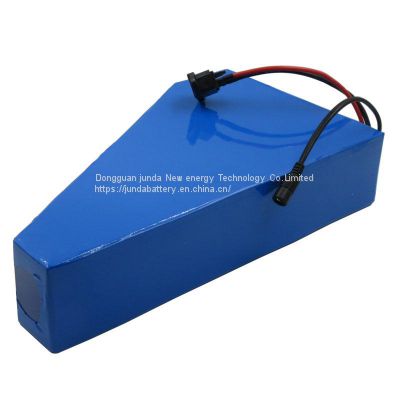 52v lifepo4 triangle battery 20ah Saddle Bag Battery 52v 20ah ebike triangle battery pack