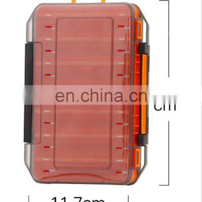 Amazon New 19.5*11.7*3.6cm 14 Compartments 4 Colors Double-sided Multipurpose Wood Shrimp Lure Box Squid Jig Storage Box photo-2