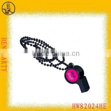 Plastic Beads Necklace Hen Party Whistle 5 Colors for Choice