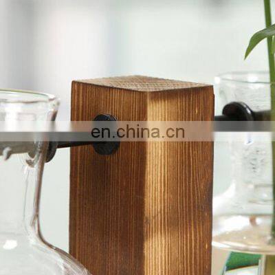 Retro Tabletop Hydroponics Flower Glass Vase photo-5