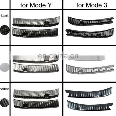 Hot Sale Car Rear Bumper Foot Plate For Tesla Model 3/Model Y 2018-2021 Trunk Door Sill Guard Protector Cover Car Accessories