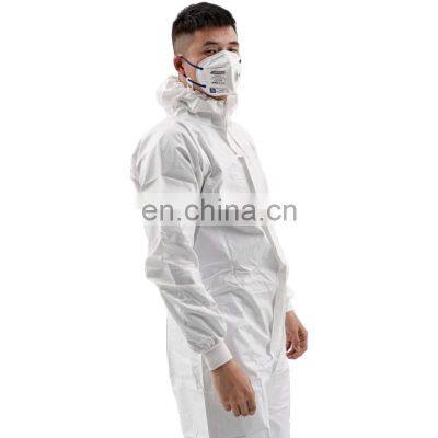 Disposable White Overalls Protective Coverall with hood