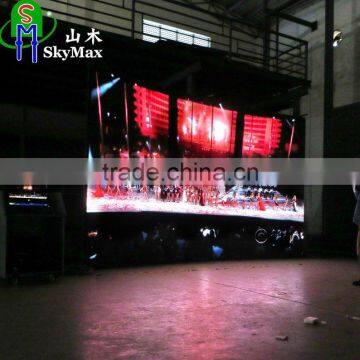 HuNan project 14.06 sqm P4 Indoor Full Color creative Curved LED Display