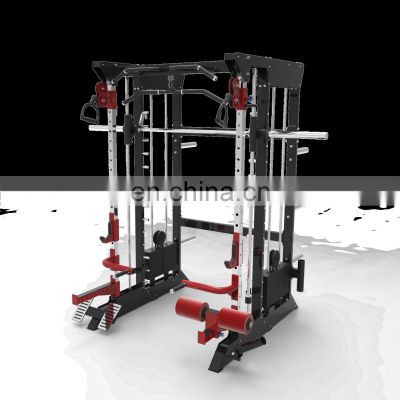 gym equipment fitness lat pulldown low row ASJ-S114 multi functional trainer smith machine