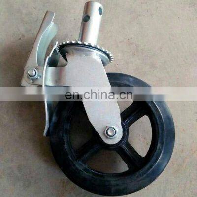 Locking Swivel Stem Caster Wheels Grip Ring Stem Scaffolding Caster Wheel photo-3