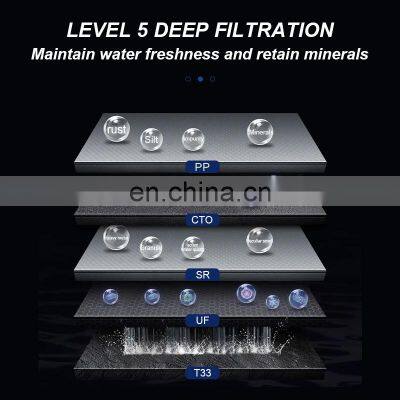Household 5 Stages Stainless Steel UF Water Purifier With Ultra Filter Membrane photo-4