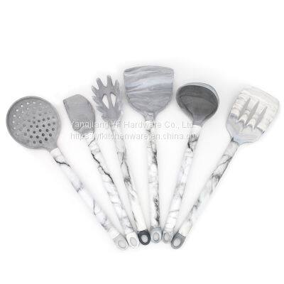 6 Pieces In 1 Set Silicone Kitchen Accessories Cooking Tools Kitchenware Cocina Silicone Kitchen Utensil marble cookware set