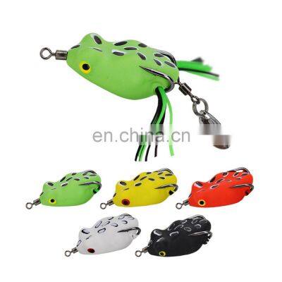 JOHNCOO Soft Frog Lure Wholesale 3cm 5g Frog Baits With Spinner Top Water Fishing Lure photo-3