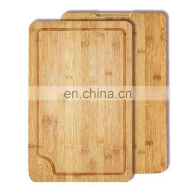 Biodegradable Eco-friendly Natural Multifunctional Vegetables Kitchen Extra Large Premium Bamboo Cutting Board Of 3 Set