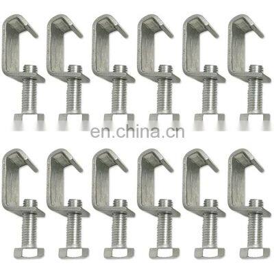 Galvanized steel flange duct clamps hvac systems ventilation ducting clamp air duct zinc plated flange corner g-clamp