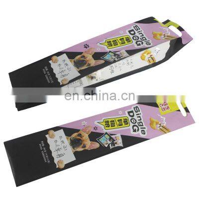 Customized Laminated Plastic Gusset Side Bag Resealable Pet Dog Food Zipper Bag With Handle photo-3